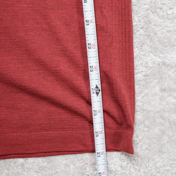 Lululemon Athletica Metal Vent Tech Short Sleeve Dark Orange Shirt Mens Size L - Picture 5 of 9